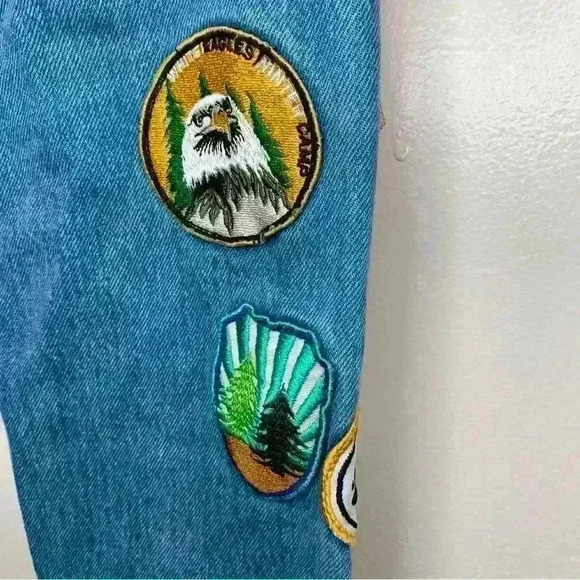 Zara Embroidered Jeans Patchwork - Picture 3 of 11